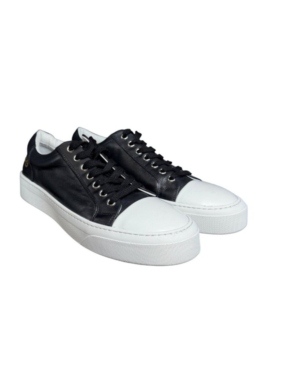 ON THIS DAY Women's Leather Low Top Sneakers Black Size 9.5
